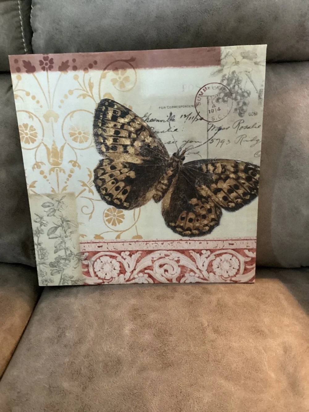 Butterfly canvas wall art